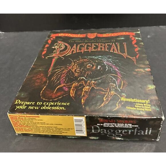 Elder Scrolls Chapter 2 Daggerfall PC Game DOS Windows 1996 Manual CD-ROM Tested - Picture 10 of 16